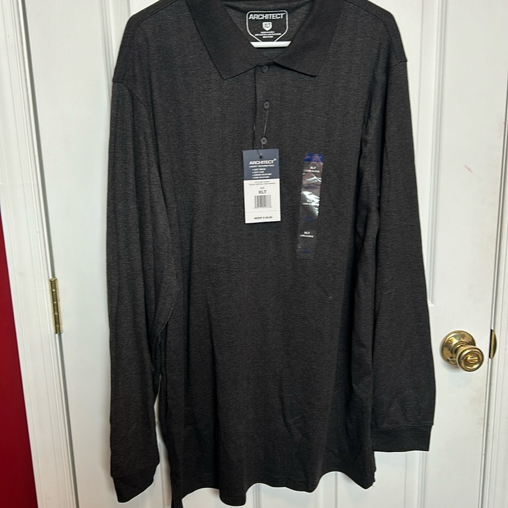 Men’s Black Architect Long Sleeve Shirt “Brand New” with tags